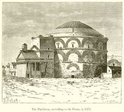El Panteón, según du Perac, en 1575 de English School