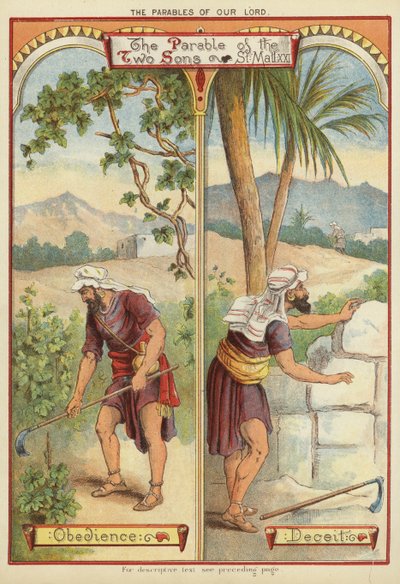 Las parábolas de Cristo: La parábola de los dos hijos de English School