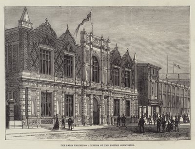 La Exposición de París, oficinas de la Comisión Británica de English School
