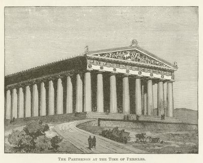 El Partenón en la época de Pericles de English School