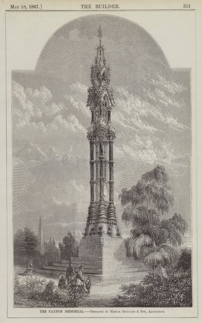 El Memorial Paxton (grabado) de English School