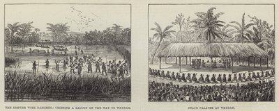 La paz Palaver en Whydah (grabado) de English School