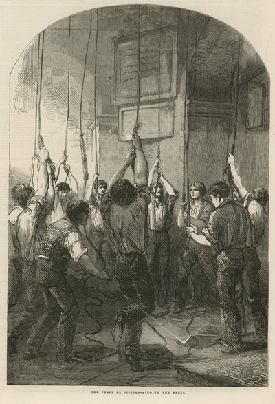 Las celebraciones de la paz - tocando las campanas de English School
