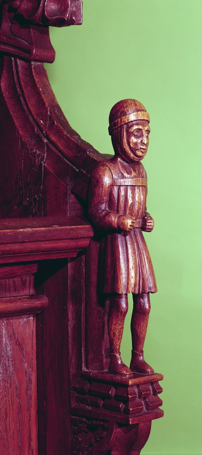 El vendedor ambulante de Swaffham, c.1462 (madera) de English School
