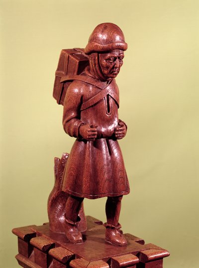 El vendedor ambulante de Swaffham, c.1462 (madera) de English School