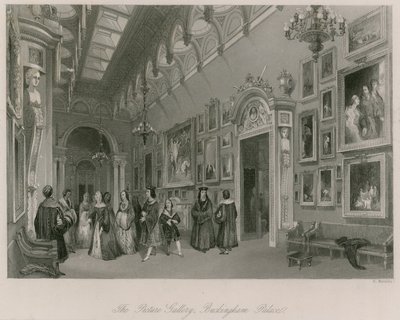 La Galería de Pinturas, Palacio de Buckingham de English School