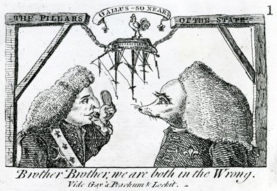Los pilares del Estado, circa 1756 de English School