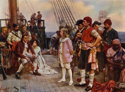 El premio del pirata (litografia en color) de English School