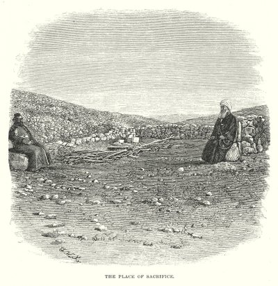 El lugar del sacrificio (grabado) de English School