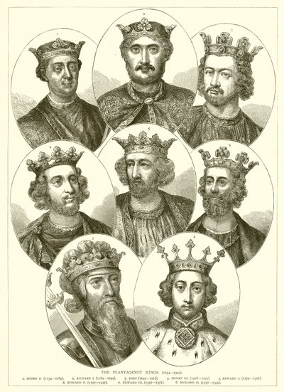 Los Reyes Plantagenet. (1154-1399) de English School