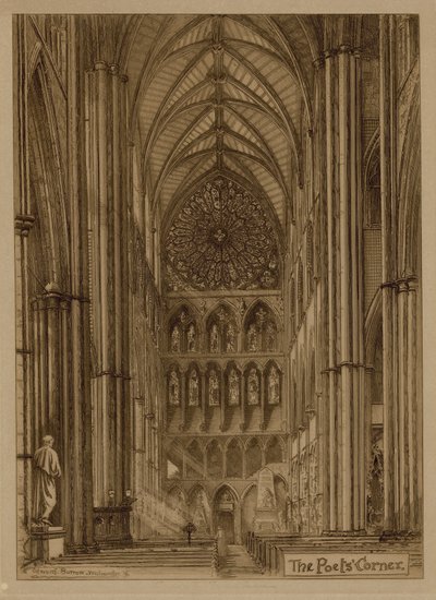 El Rincón de los Poetas de la Abadía de Westminster de English School