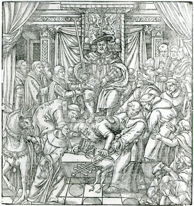 El Papa suprimido por el Rey Enrique VIII, 1534 de English School