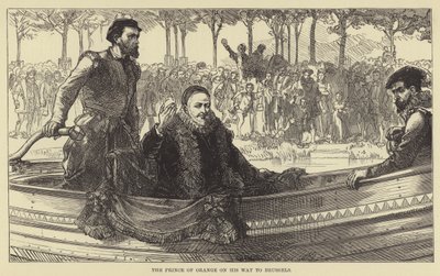 El Príncipe de Orange en su camino a Bruselas de English School
