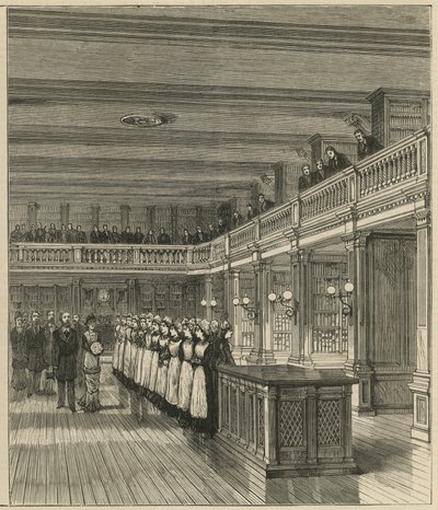 El Príncipe de Gales inaugurando los nuevos edificios en el Hospital St Bartholomew de English School