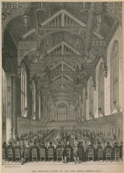 La Princesa Luisa en el nuevo salón del Inner Temple de English School