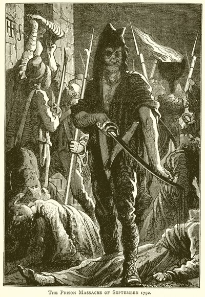 La masacre de prisioneros de septiembre de 1792 de English School