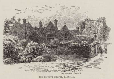 La Capilla Privada, Farnham (grabado) de English School