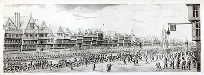 La procesión de María de Médici por Cheapside, 1638, publicada por William Herbert (1771-1851) y Robert Wilkinson (fl.1785-1825) 1809 de English School