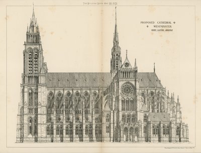 La Catedral Propuesta en Westminster de English School