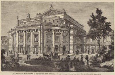 El nuevo Teatro Imperial de la Corte propuesto, Viena de English School