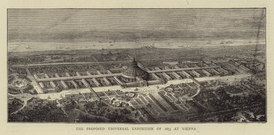 La propuesta Exposición Universal de 1873 en Viena (grabado) de English School