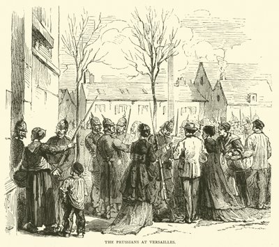 Los prusianos en Versalles, enero 1871 de English School