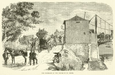 Los prusianos en el puente de St Denis, enero 1871 de English School