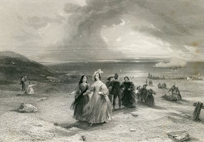 La Reina en Burlington, por R. Wallis, 1844 de English School