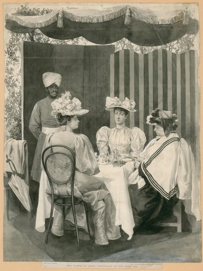 La Reina en casa: desayuno al aire libre de English School
