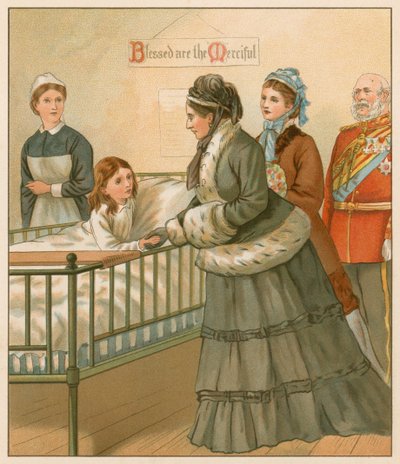 La reina en el hospital de Londres de English School