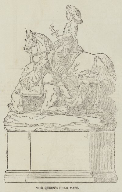 El Vaso de Oro de la Reina (grabado) de English School