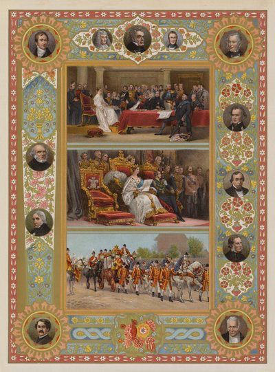 El Jubileo de la Reina (cromolitografía) de English School