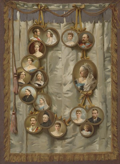 El Jubileo de la Reina (cromolito) de English School