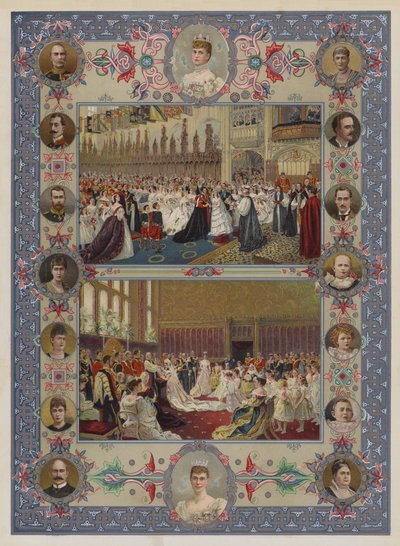 El Jubileo de la Reina (cromolito) de English School