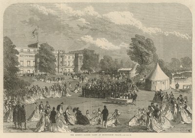 La fiesta en el jardín de la Reina en el Palacio de Buckingham de English School