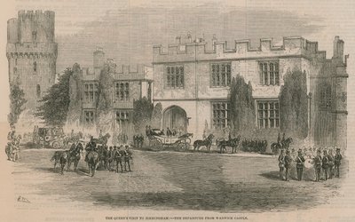 La visita de la Reina a Birmingham - la partida del Castillo de Warwick de English School