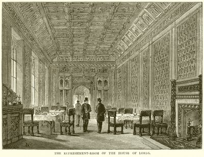 La sala de refrescos de la Cámara de los Lores de English School