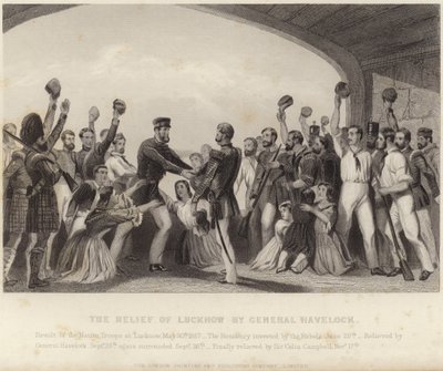El alivio de Lucknow por el General Havelock de English School
