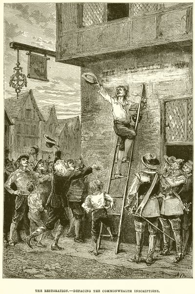 La Restauración. Desfigurando las inscripciones de la Commonwealth de English School