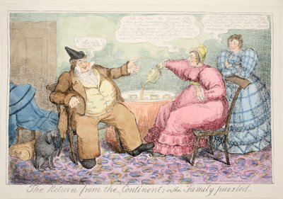 El regreso del continente o la familia desconcertada, pub. 1835 de English School