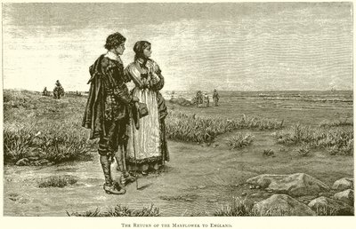 El regreso del Mayflower a Inglaterra de English School