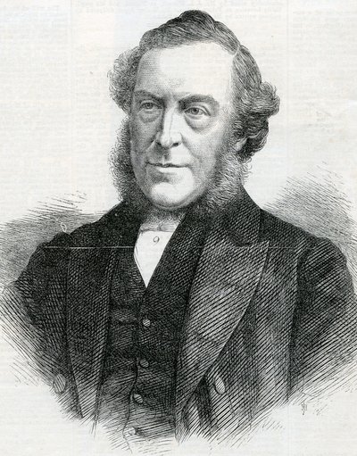 El reverendo John Bedford, presidente de la conferencia metodista wesleyana, 1867 de English School