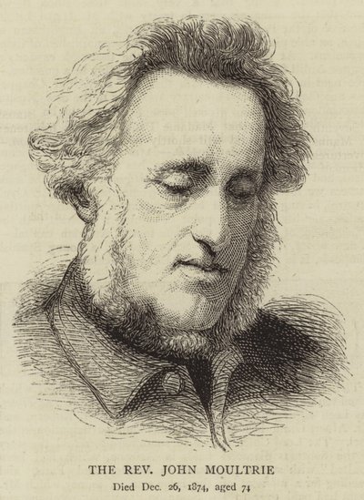 El reverendo John Moultrie (grabado) de English School