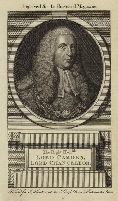 El Muy Honorable Lord Camden, Lord Canciller de English School