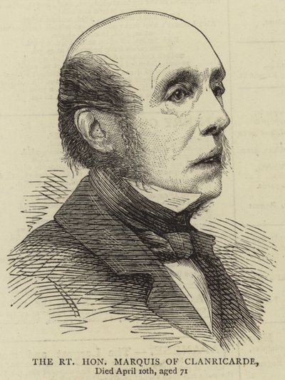 El Muy Honorable Marqués de Clanricarde (grabado) de English School
