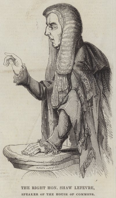 El Muy Honorable Shaw Lefevre, Presidente de la Cámara de los Comunes de English School