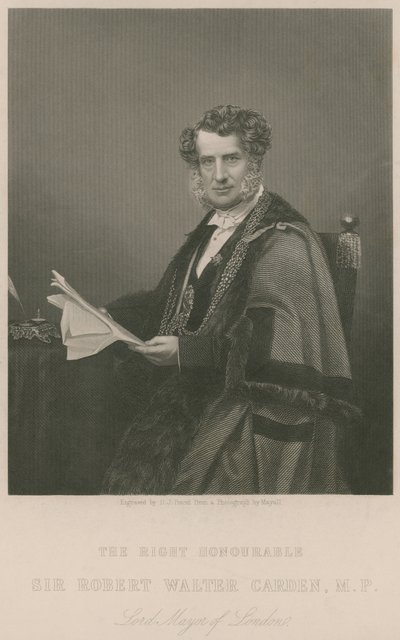El Honorable Sir Walter Carden, Alcalde de Londres de English School
