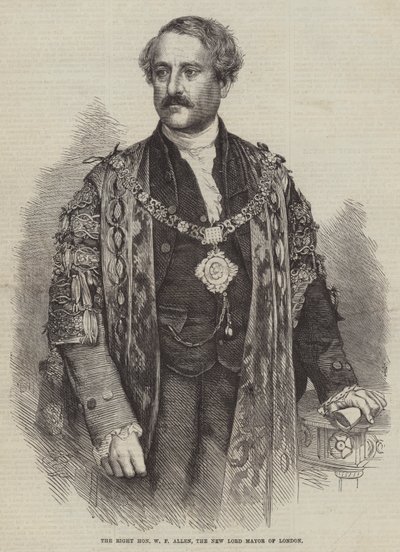 El Muy Honorable W F Allen, el nuevo alcalde de Londres de English School