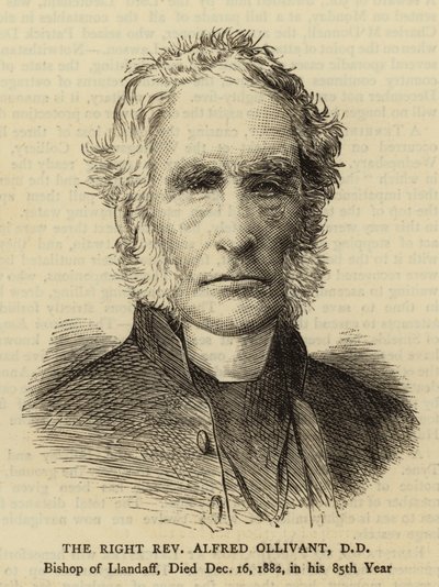 El Reverendo Alfred Ollivant, DD (grabado) de English School