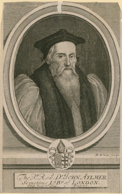 El Reverendo Doctor John Aylmer, en algún momento Lord Obispo de Londres de English School